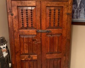 Rustic solid wood cabinet