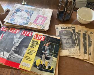 Vintage LIFE magazines, Chicago Tribune newspapers & collectible publications