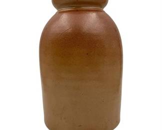 Antique American Stoneware Jar, Salt-Glazed 19th C