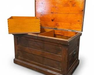 LEarly 20th C Pine Blanket Chest