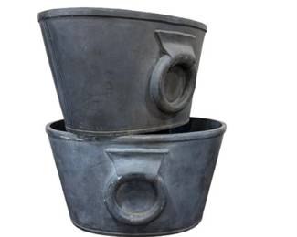 Shipman Inc. Ceramic Tubs, C. 2000, Two