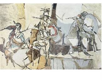 Robert Brisley (1927–2018) Acrylic on Board, Mid Century