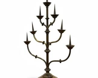 Antique Brass Altar Candelabra