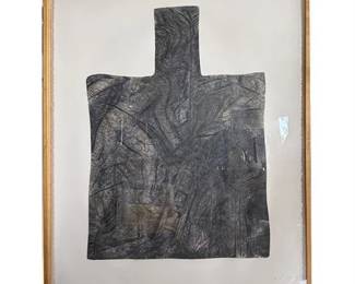 Paul Oberst, "Surface Study for Sculpture in Wood-Side Elevation", 1982