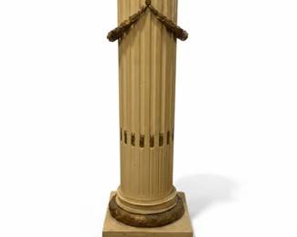 Louis XVI Style 19th C Carved Golden Wood Column