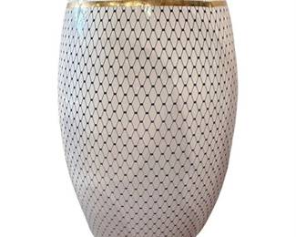 Blue Fishnet Porcelain Garden Stool/Seat