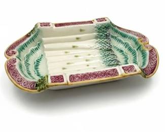 Mid 19th C. Salins-les-Bains French Asparagus Cradle Platter