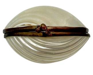 Victorian "Mermaid's Purse", Mother of Pearl