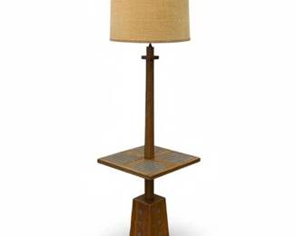 A. Brandt, Ranch Oak Floor Lamp, Mid Century