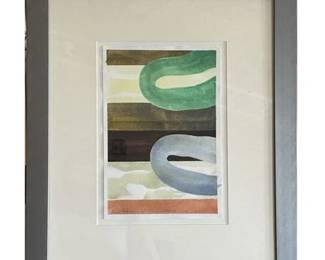 David Haberman(1938 - 2021), Watercolor, "Cancun Breeze", 1999