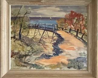 Alex Dery (1901-1978) Oil on Board, Lake Erie Shoreline