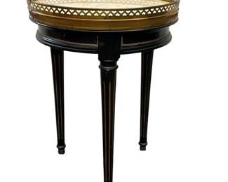 French Louis XVI-Style Marble-Top Gueridon Table, Small