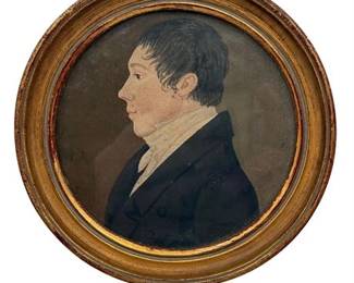 Lot 020 French Miniature of Adolphe Sable, at the age of 17 years, 1824