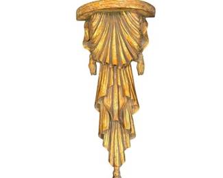 Neoclassical Draped Wall Shelf