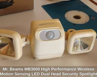 Mr. Beams MB High Performance Wireless Motion Sensing LED Dual Head Security Spotlight