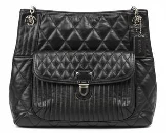 Coach Poppy Quilted Leather Shoulder Bag