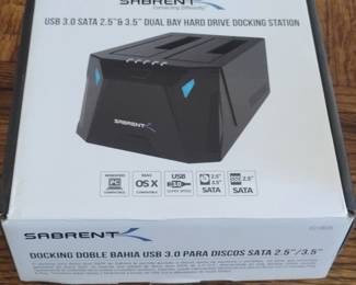 Sabrent USB . Dual Bay Hard Drive Docking Station with Offline Clone ECHDB