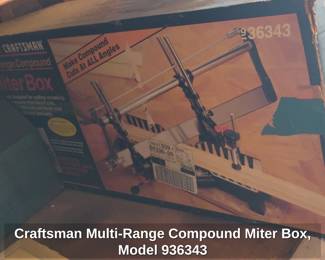 Craftsman MultiRange Compound Miter Box, Model