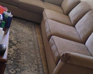 LShaped Fabric Sectional Sofa