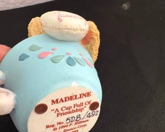 Enesco Cherished Teddies Madeline A Cup Full Of Friendship Figurine second image