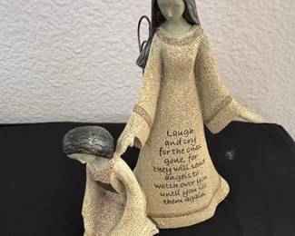 Carson Home Accents ArtStone Watchful Angels Figurine
