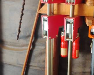 Assorted Vintage Woodworking Clamps Pony Pipe and Parallel Bar Clamps second image