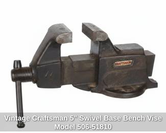 Vintage Craftsman Swivel Base Bench Vise Model