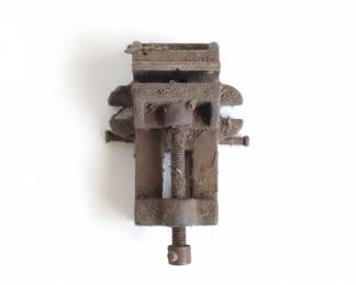 Vintage Unbranded Cast Iron Drill Press Vise