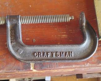 Vintage Craftsman inch Malleable Iron CClamp Lot of