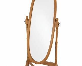 Traditional Oak Cheval Mirror