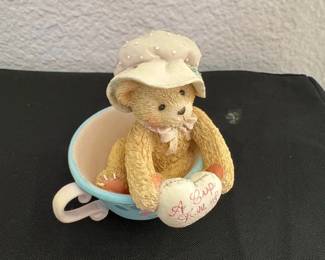 Enesco Cherished Teddies Madeline A Cup Full Of Friendship Figurine