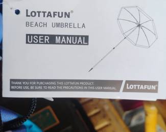 Lottafun ft or .ft Portable Beach Umbrella
