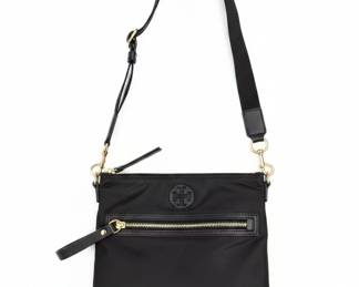 Tory Burch Tilda Nylon Swingpack Black Crossbody Bag