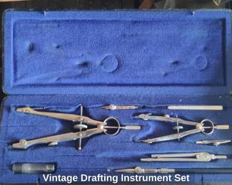 Vintage Drafting Instrument Set