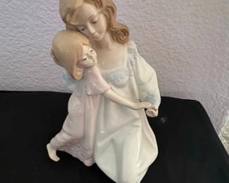 Paul Sebastian Mother and Daughter Porcelain Figurine