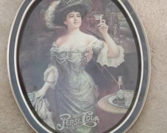Vintage PepsiCola Gibson Girl Serving Tray