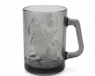 Vintage s McDonalds Grimace Basketball Smoky Glass Mug
