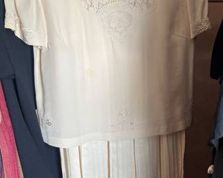 White vintage two-piece