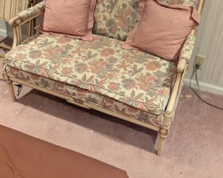French Louis XVI Style Loveseat 