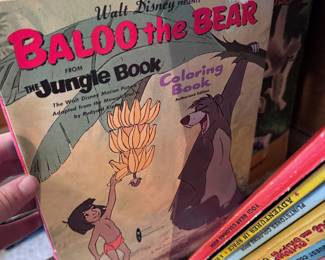 Vintage coloring books