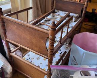 Vintage doll bed
