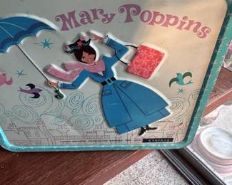 Vintage Mary Poppins lunch bunch with thermos