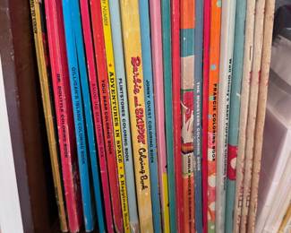 Vintage coloring books