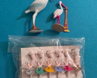 Vintage cake toppers