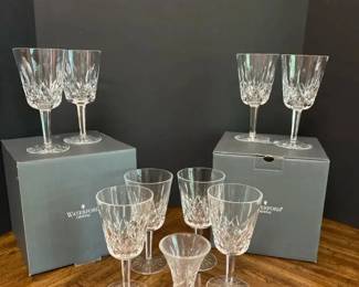 8 Piece Waterford Crystal Goblets Stemware