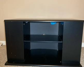 Television Entertainment Stand With Shelves