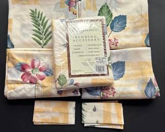 Brylane Country Garden Curtain Drapery Panels 84 Lot of 6 Unused