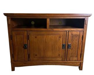 Ashley Furniture Wood TV Stand Media Cabinet 42 Inches