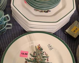 Some Spode Christmas Dishes