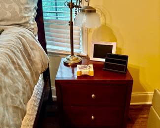 Night Stand and Lamp